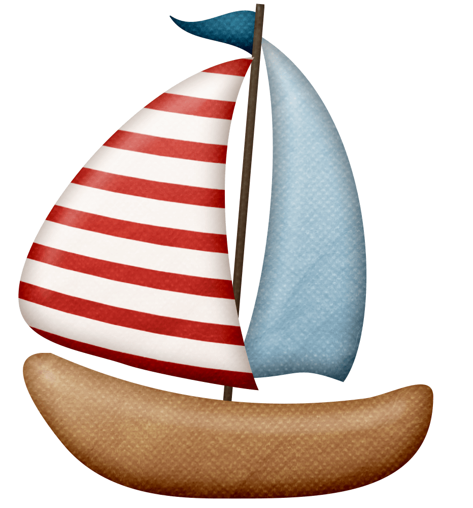 Sailboat beach girls clipart image