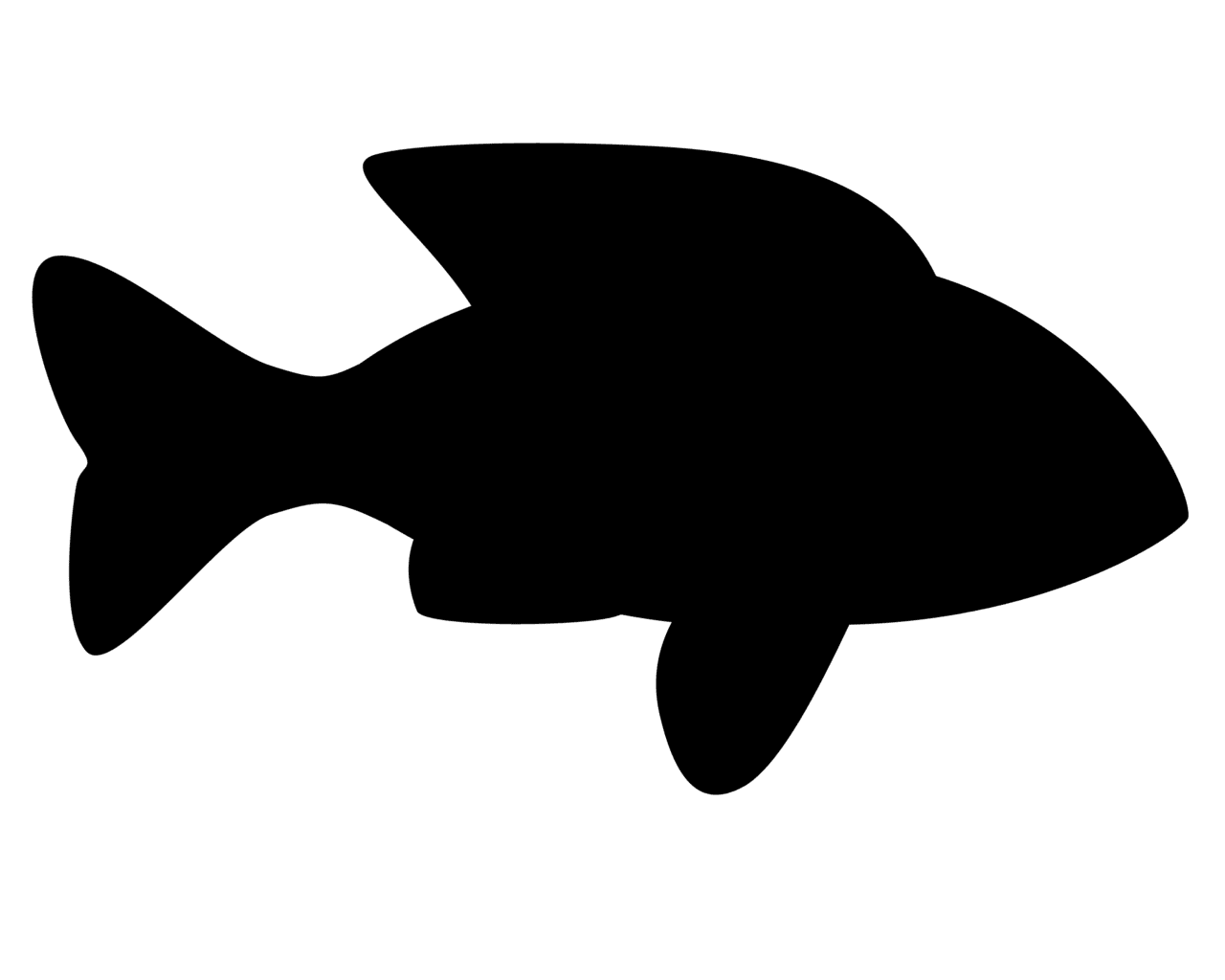 Fish black and white silhouette clipart koi photo