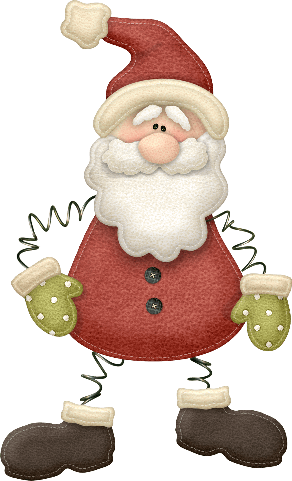 Santa claus pin page clipart free