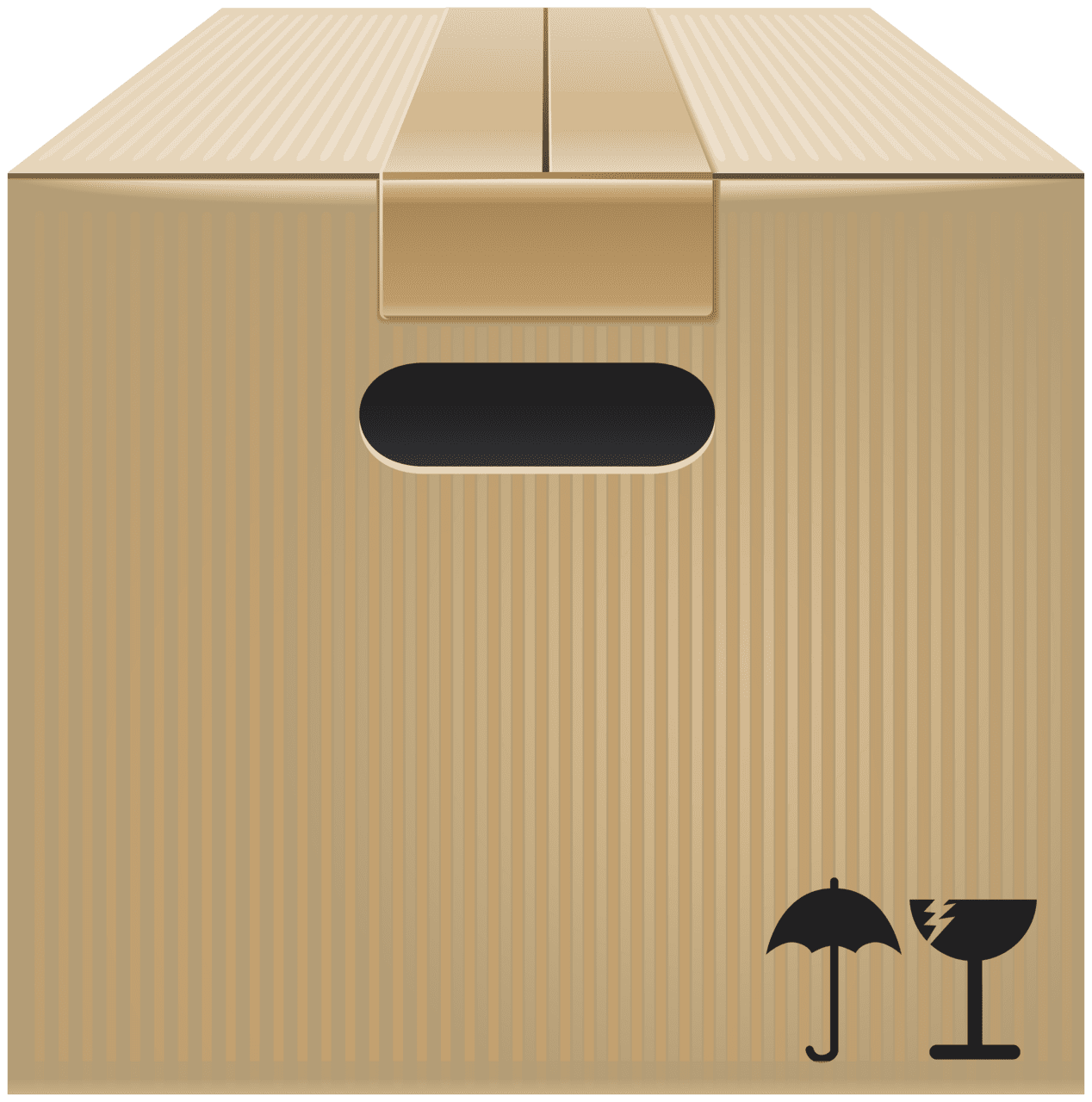 Cardboard box clipart best logo