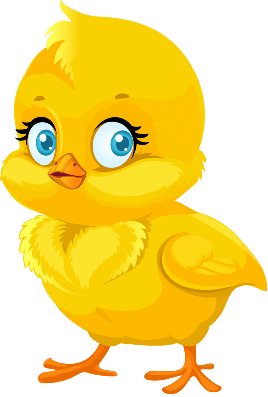 Chick pin page clipart transparent