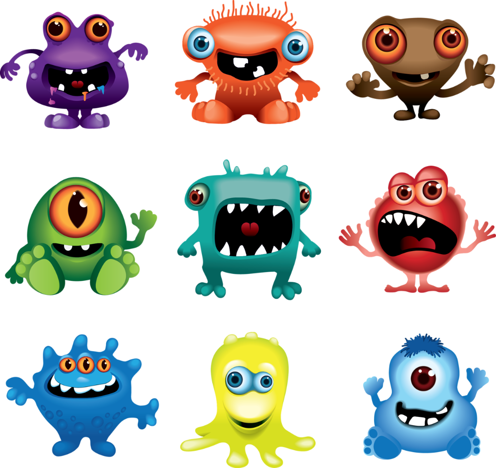 Monster monstruos clipart free