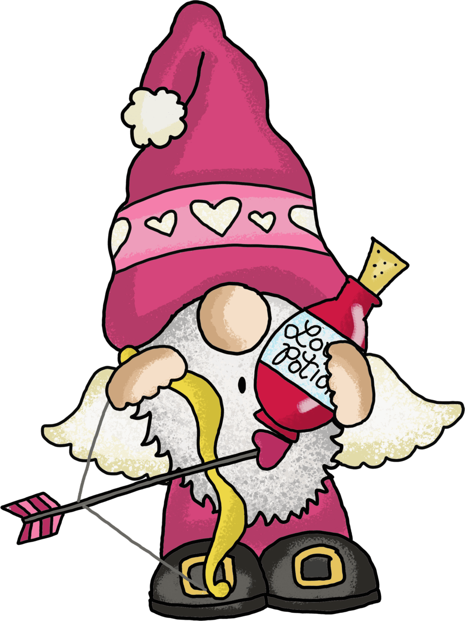 Cupid gnome clipart image