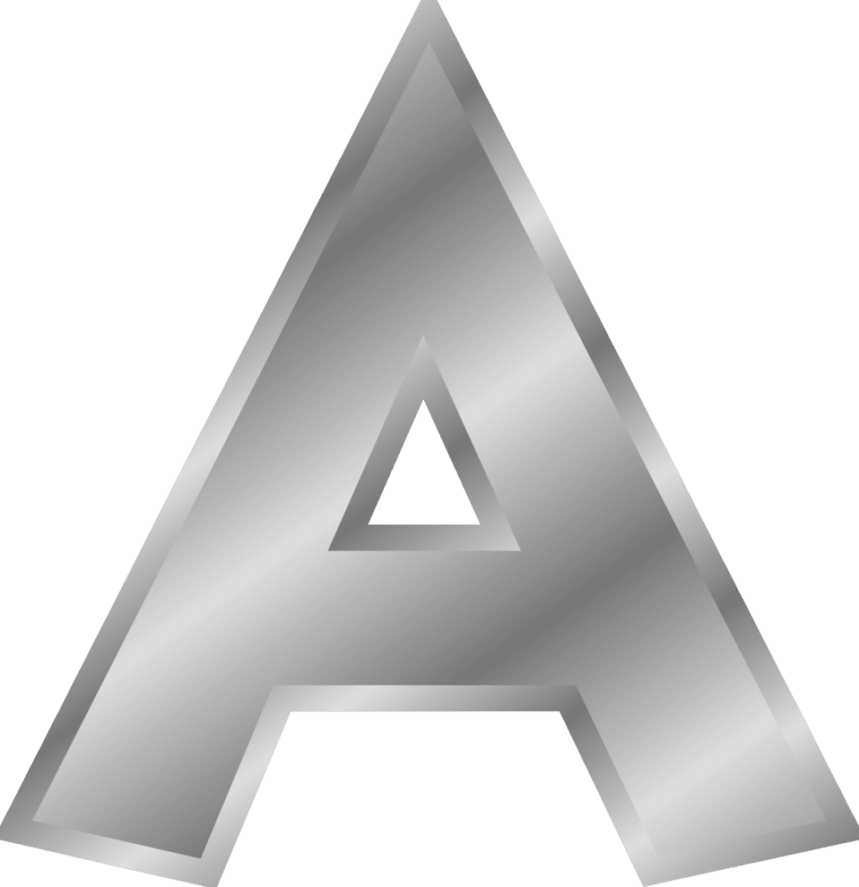 Letter clipart image effect letters alphabet silver id