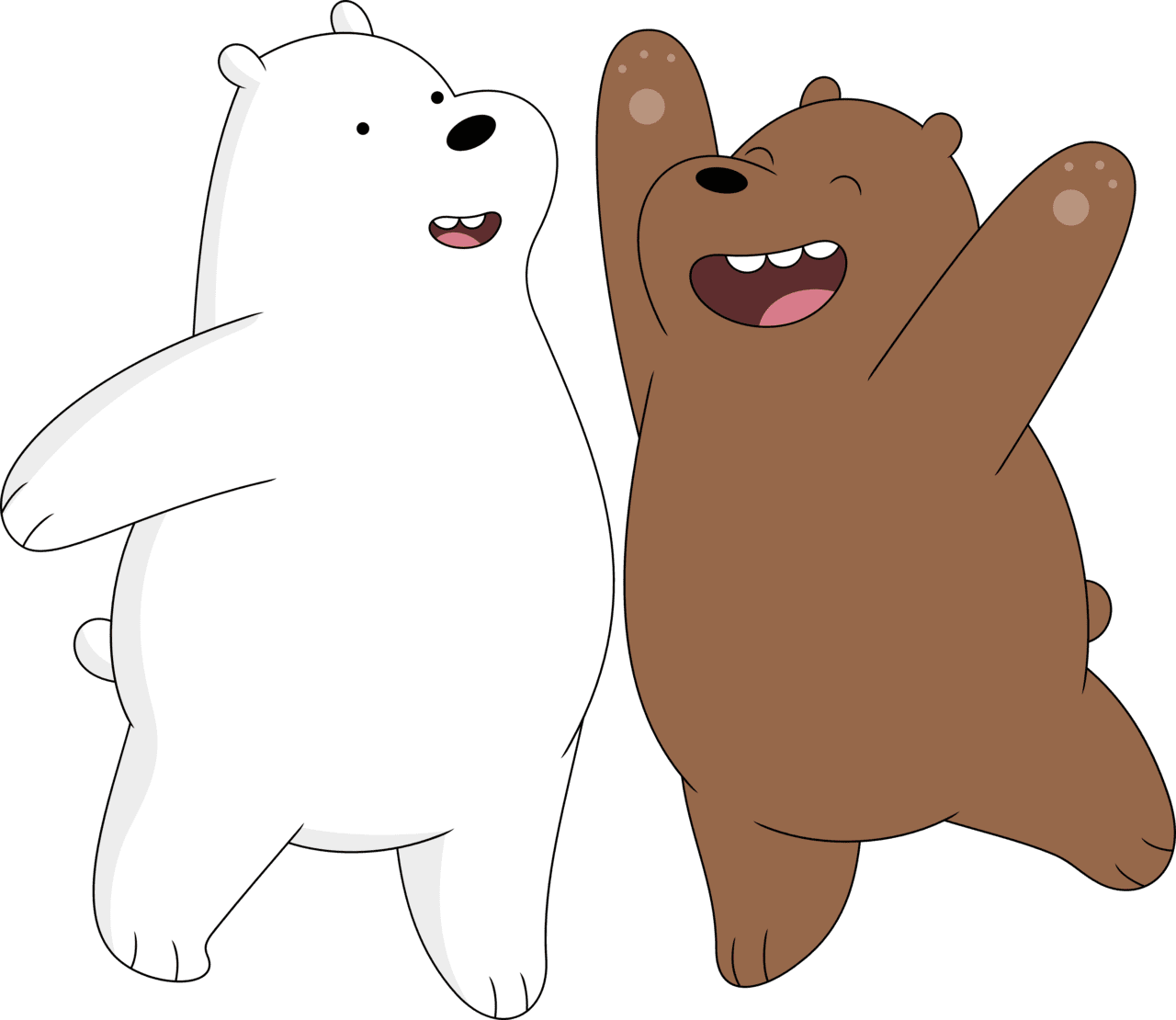 Polar bear page clipart logo