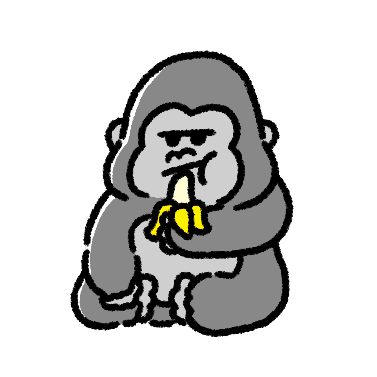 Gorilla pin page clipart logo