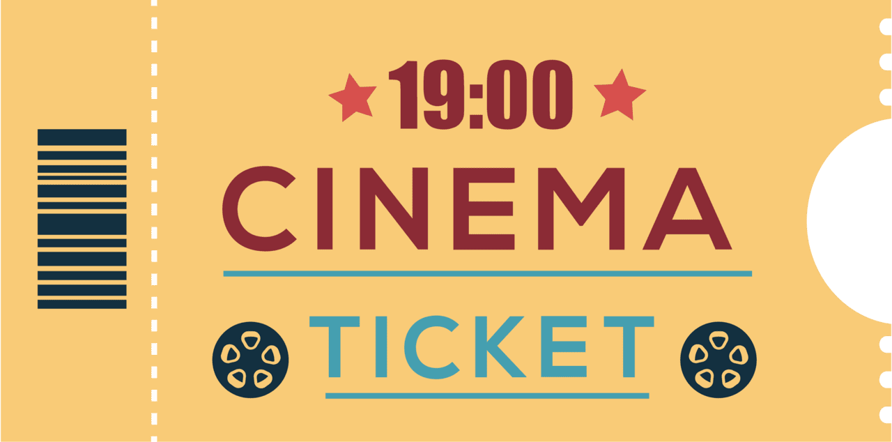 Movie ticket vector clipart images 3