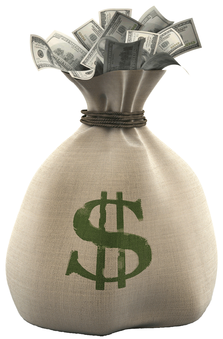 Dollar sign money bag mart clipart transparent