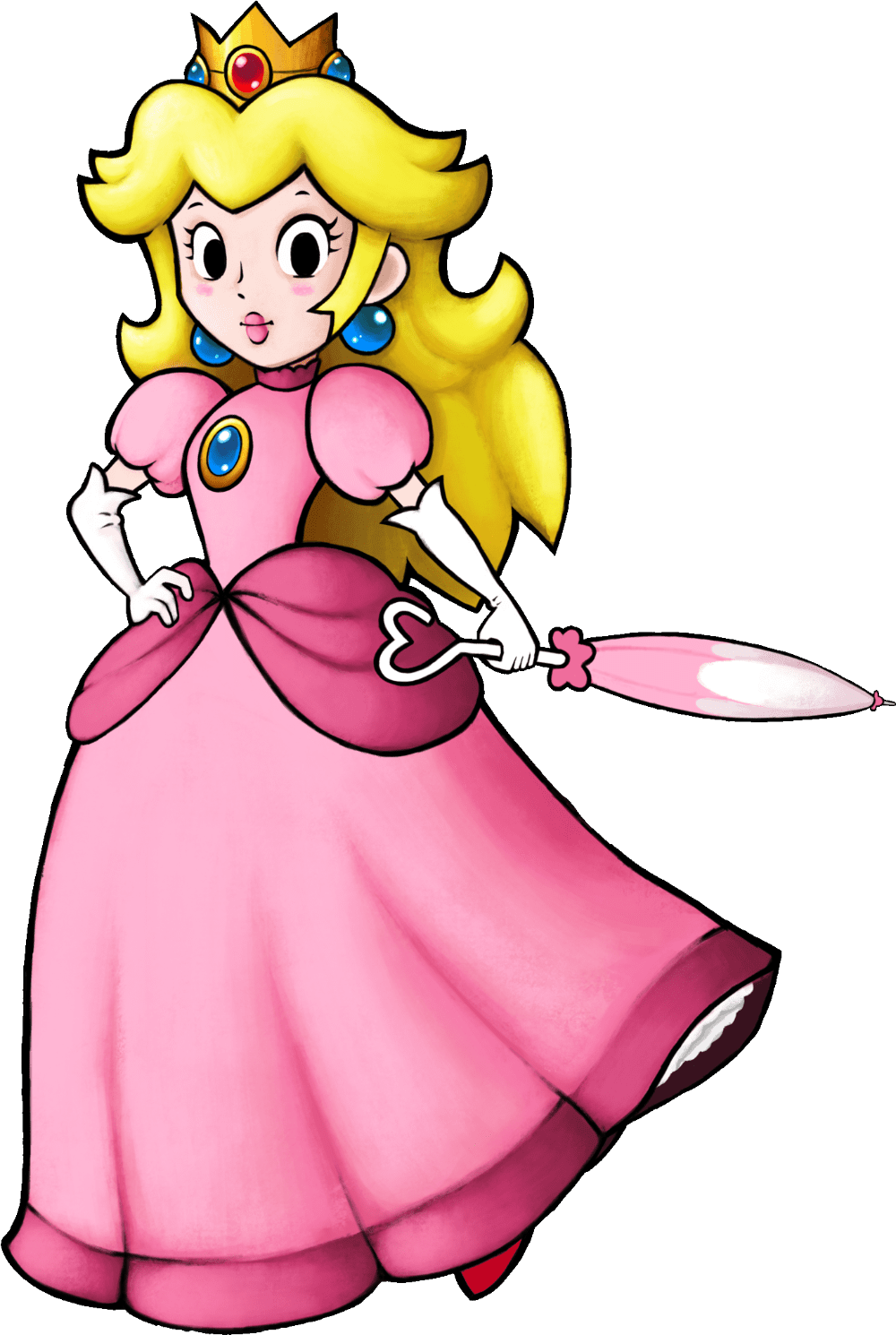 Princess peach clipart fantendo full size pinclipart clip art