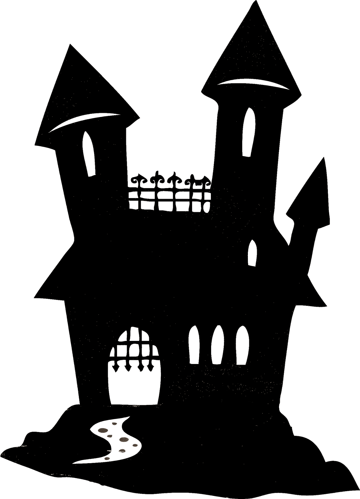 Haunted house sisters warehouse clipart vector