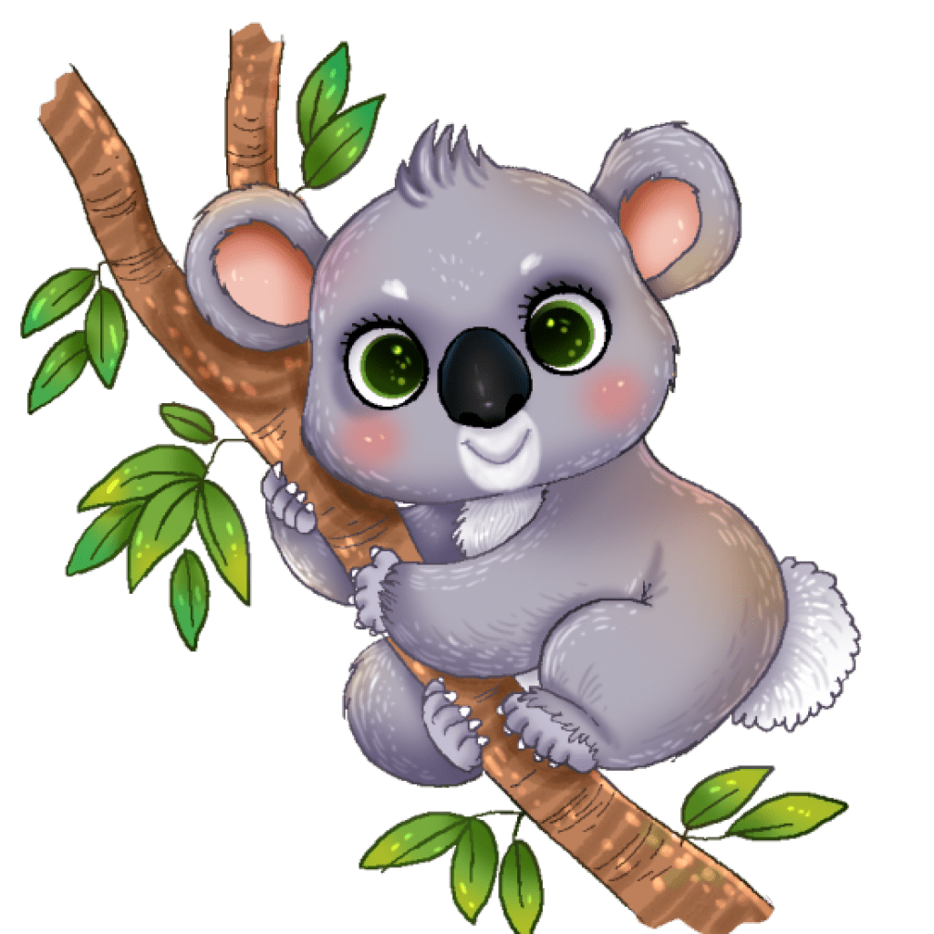 Cute koala clipart picture 2