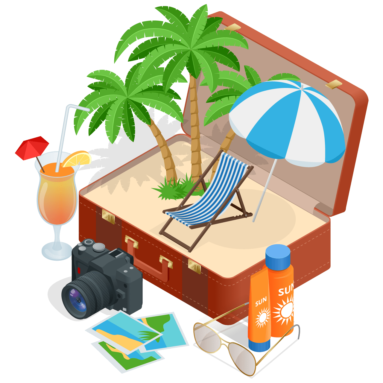 Summertime beach clipart images