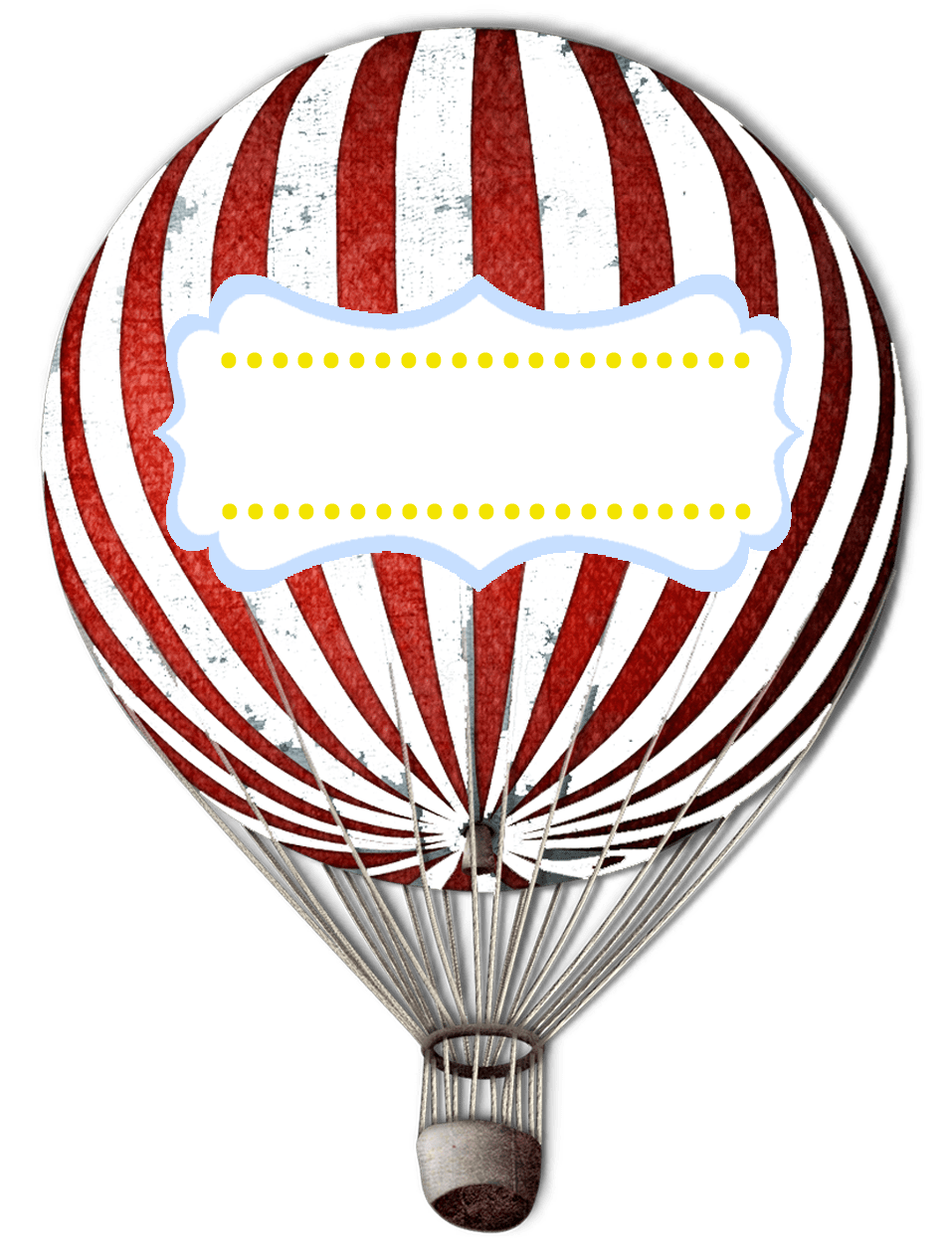 Great printable hot air balloon invit clipart image