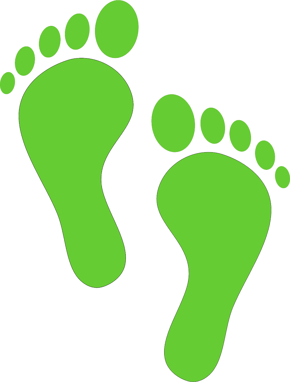 Feet voetafdrukken tenen voet gratis vectorafbeelding op pixabay clipart