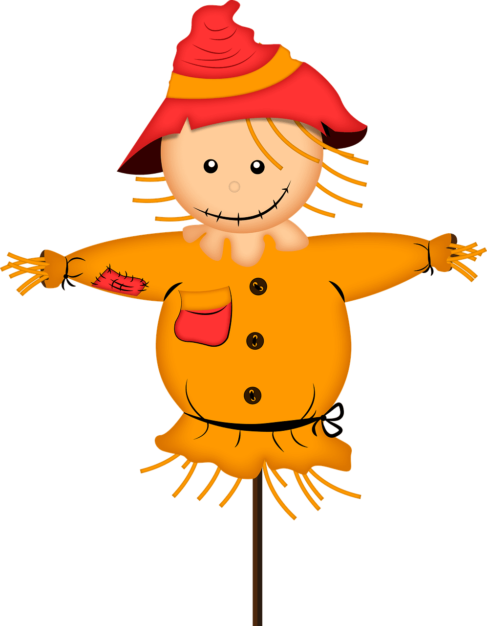 Scarecrow halloween childhood image clipart