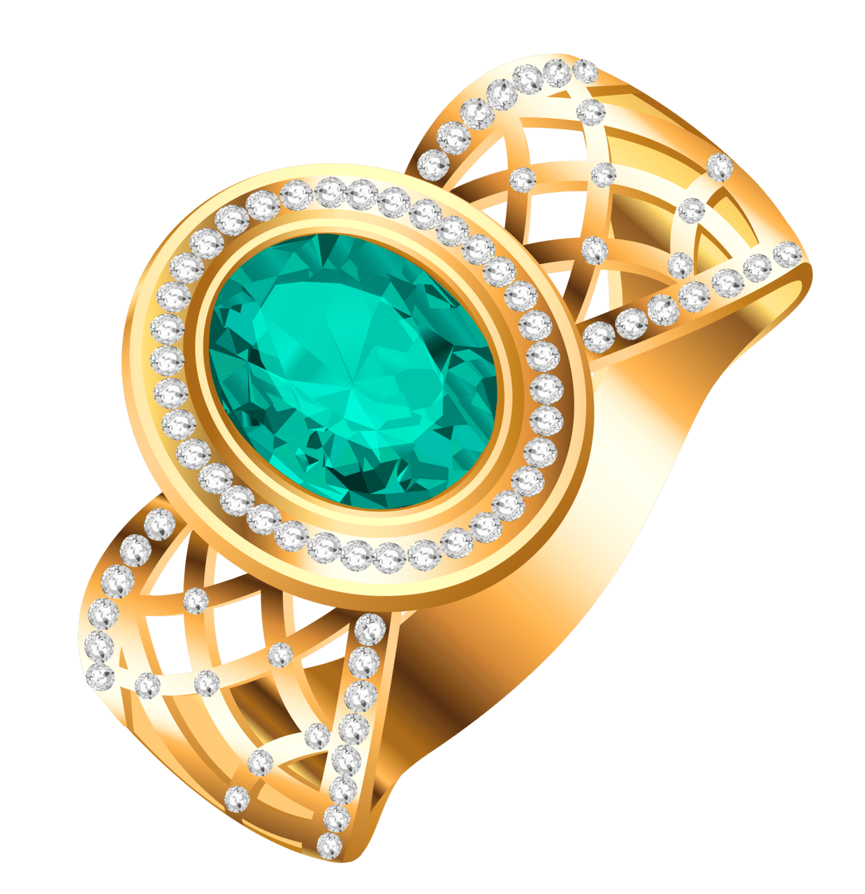 Gold ring with diamond clipart photo 2