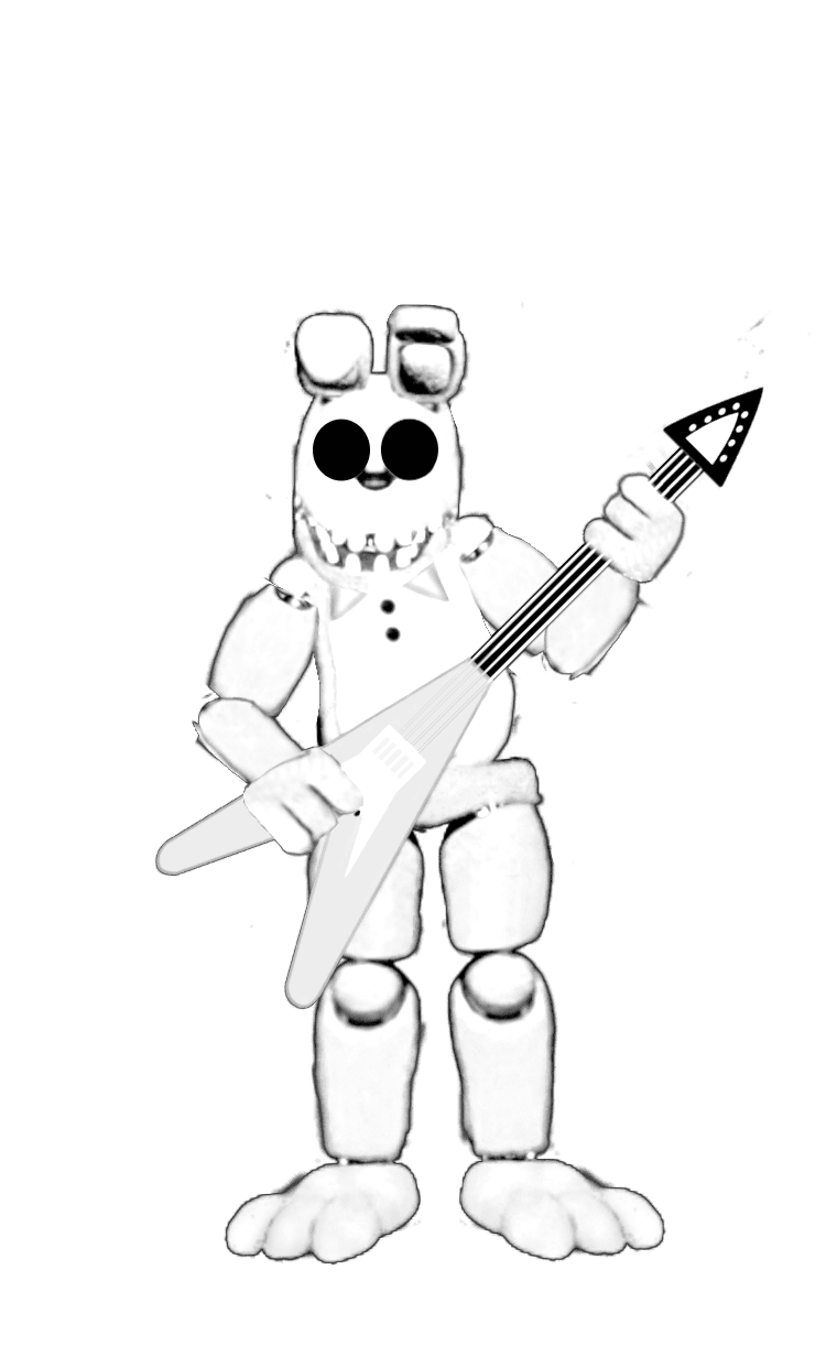 Coloring unwithered white rabbit clipart picture