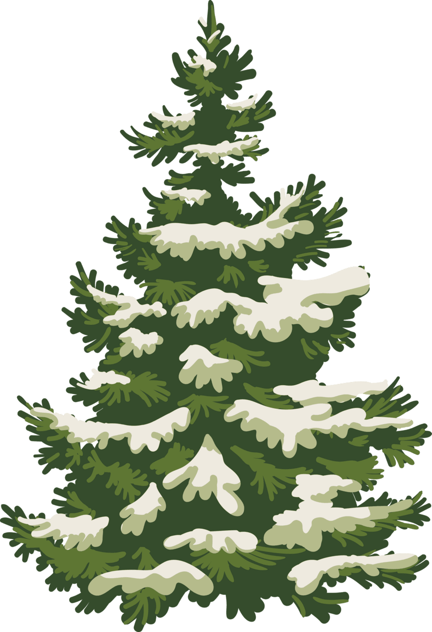 Pine tree pin page clipart image 2