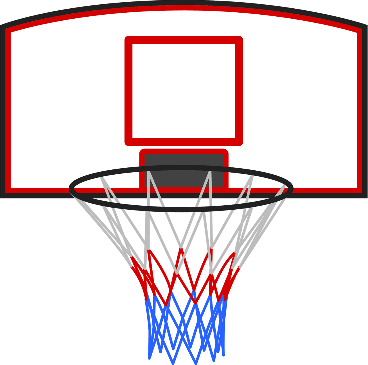 Basketball hoop rim vector clipart images 2