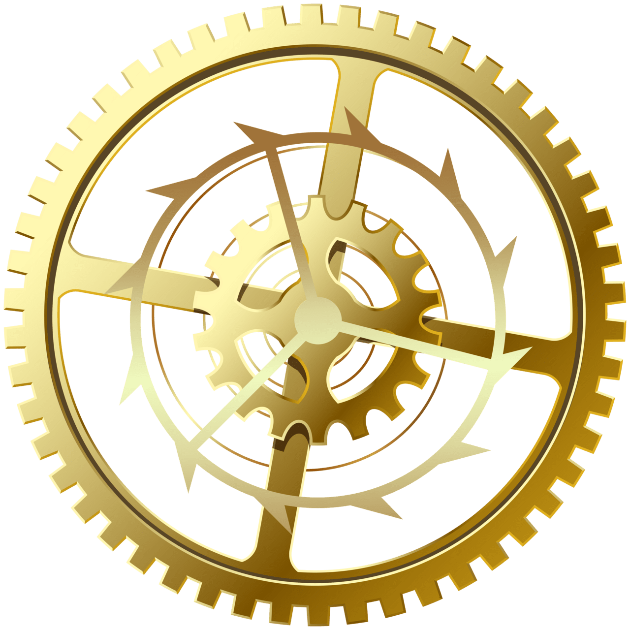 Gear gold clipart image high quality images and