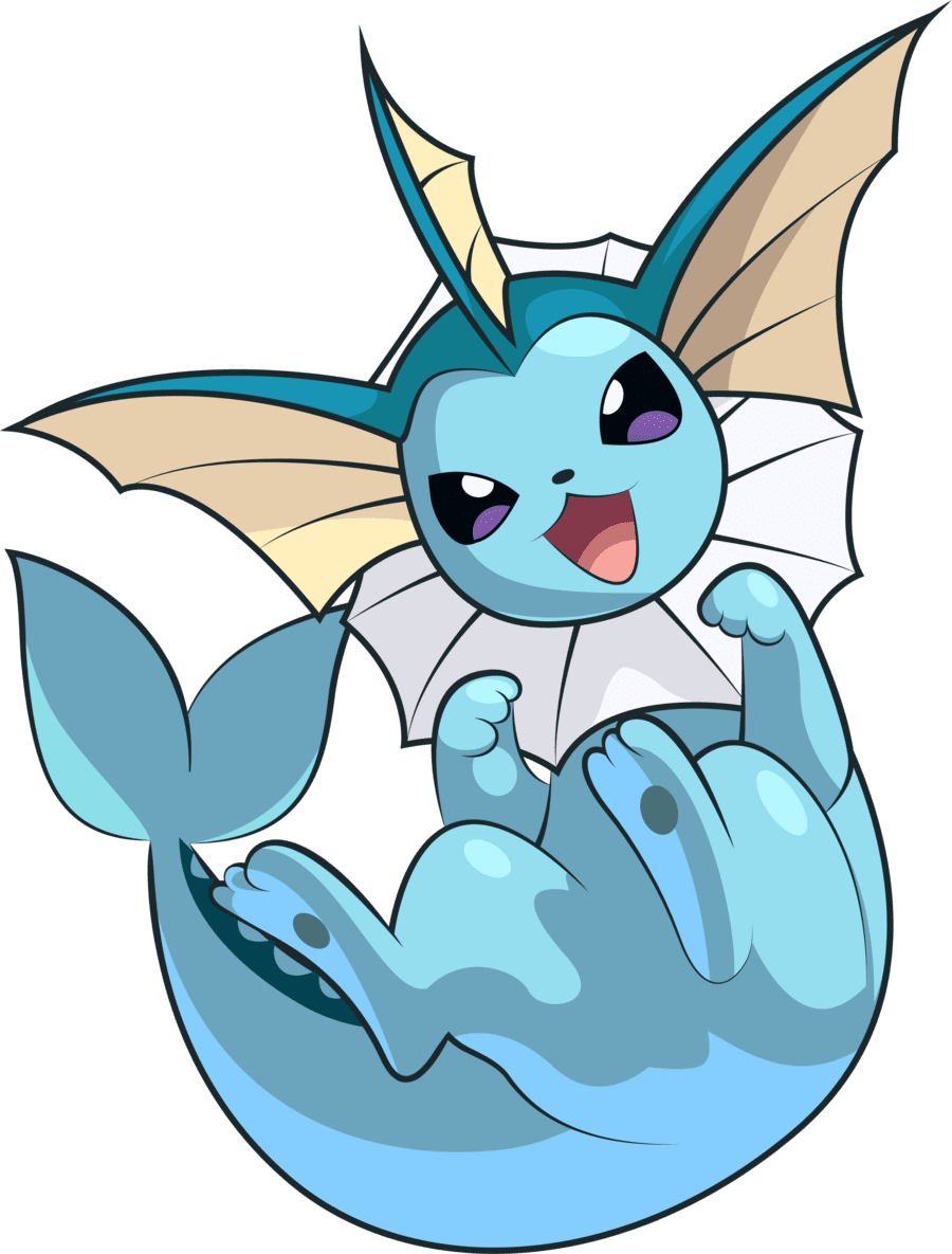 Vaporeon pokemon background clipart