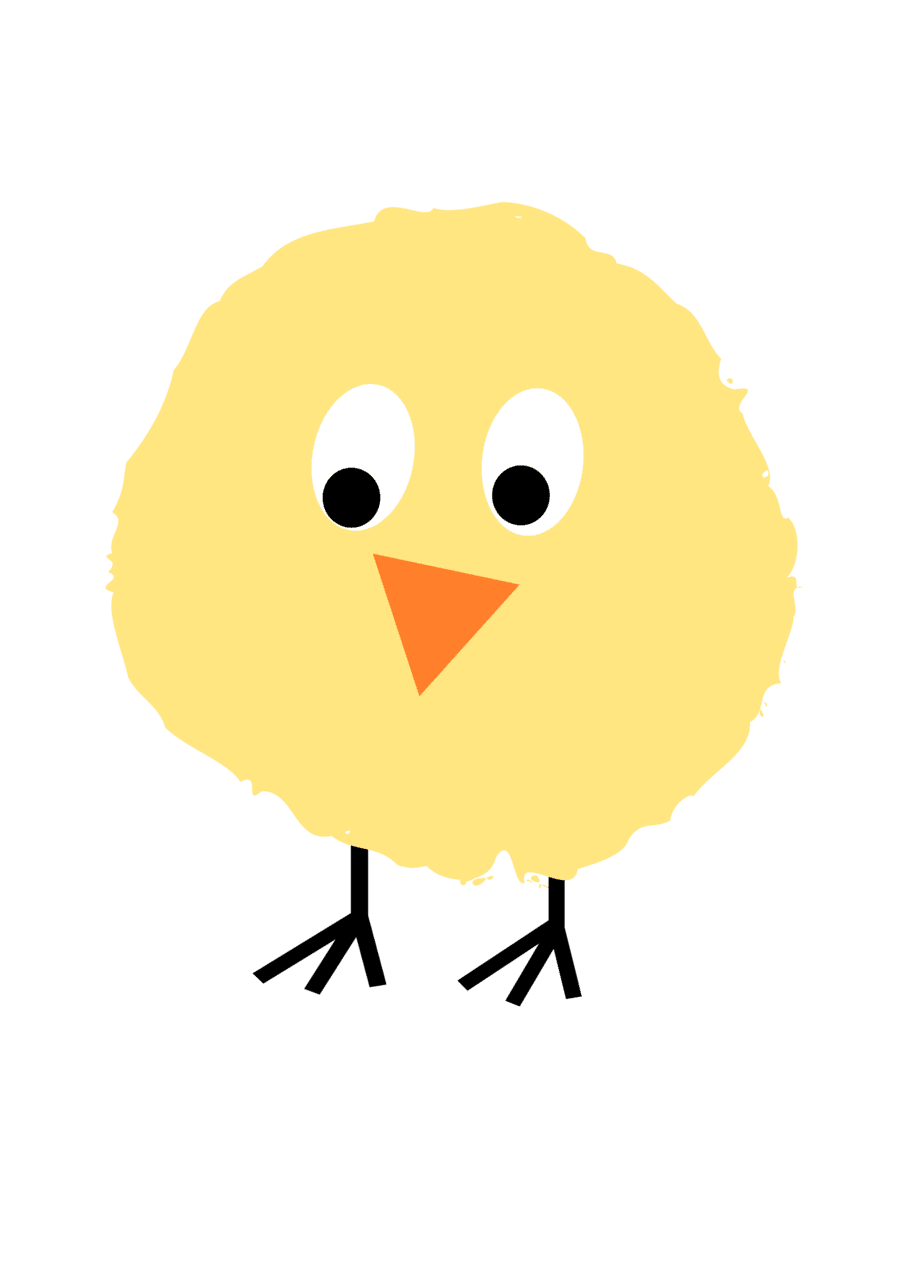 Fluffy chick clipart free