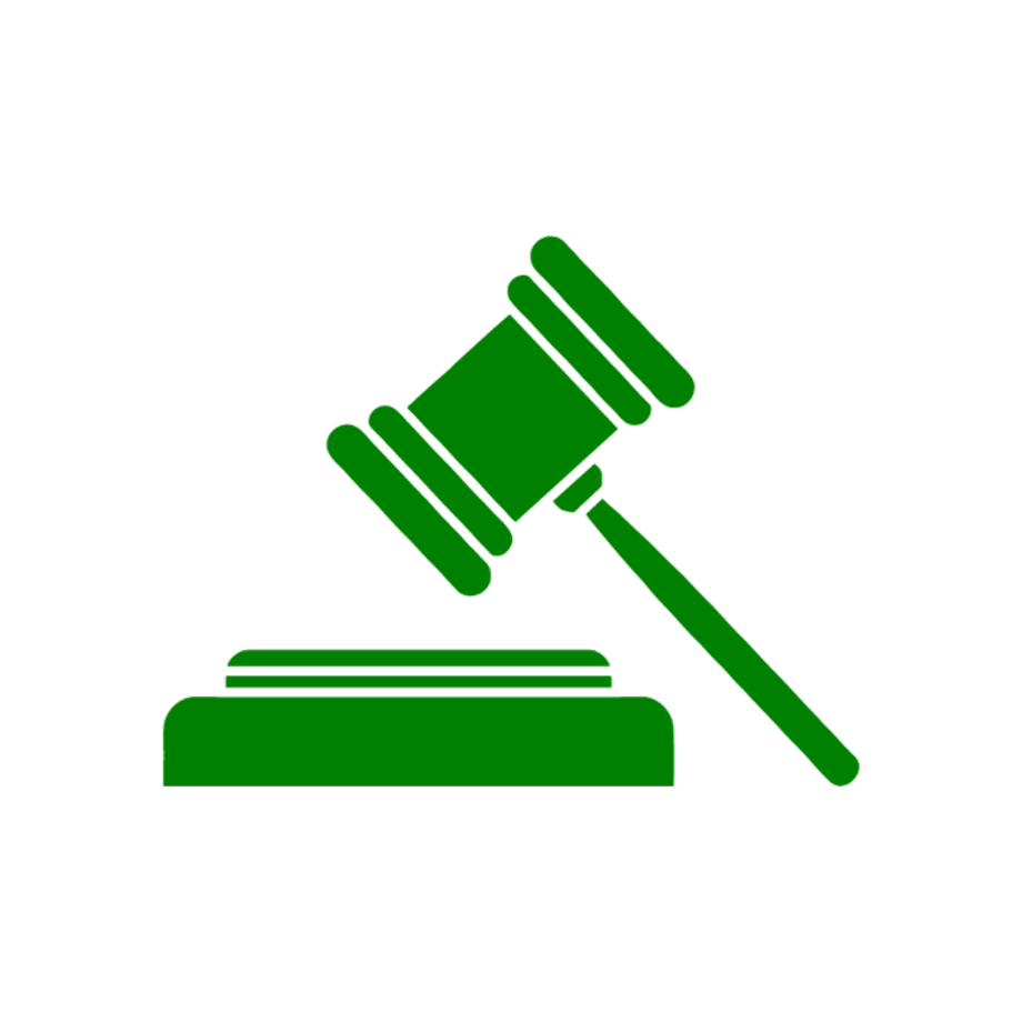 Green gavel clipart symbol of law and order clip art