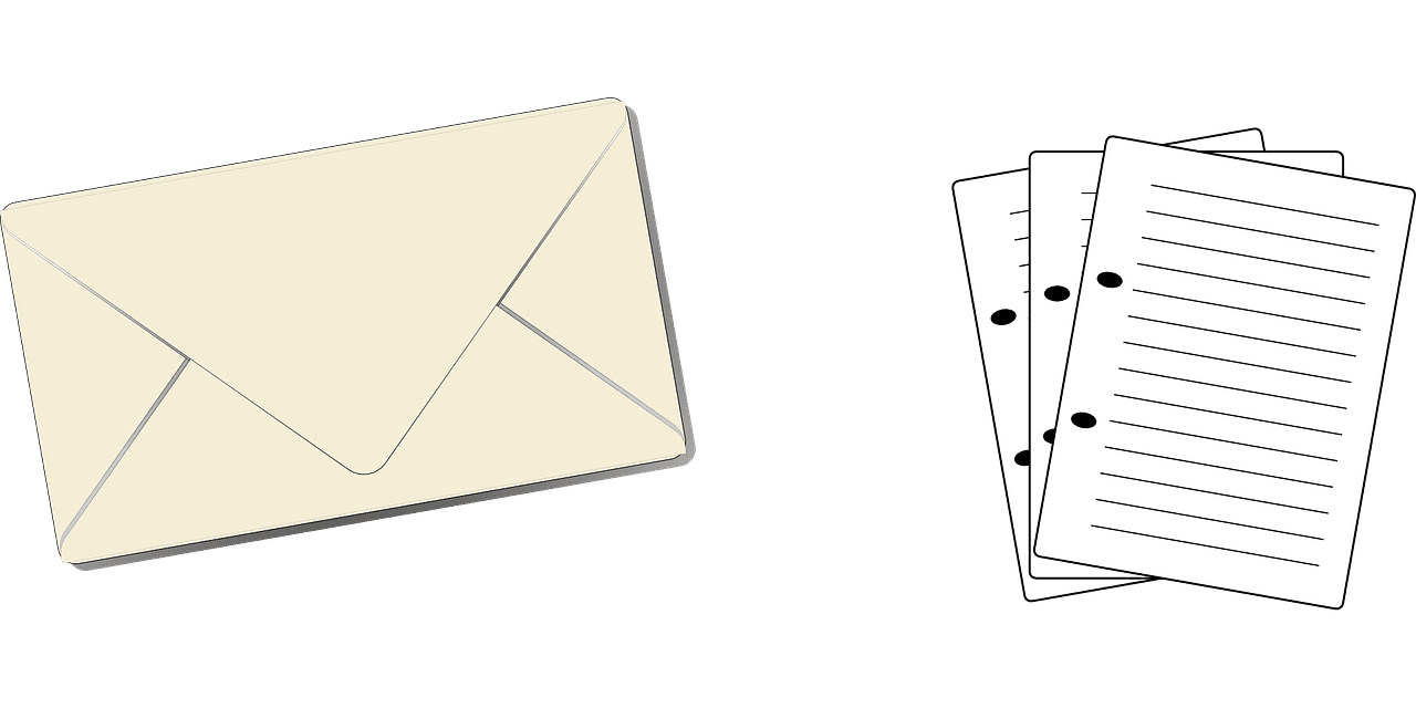 Office letter mail vector graphic clipart