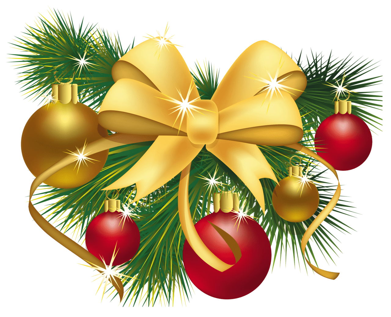 Mistletoe christmas decoration picture clipart