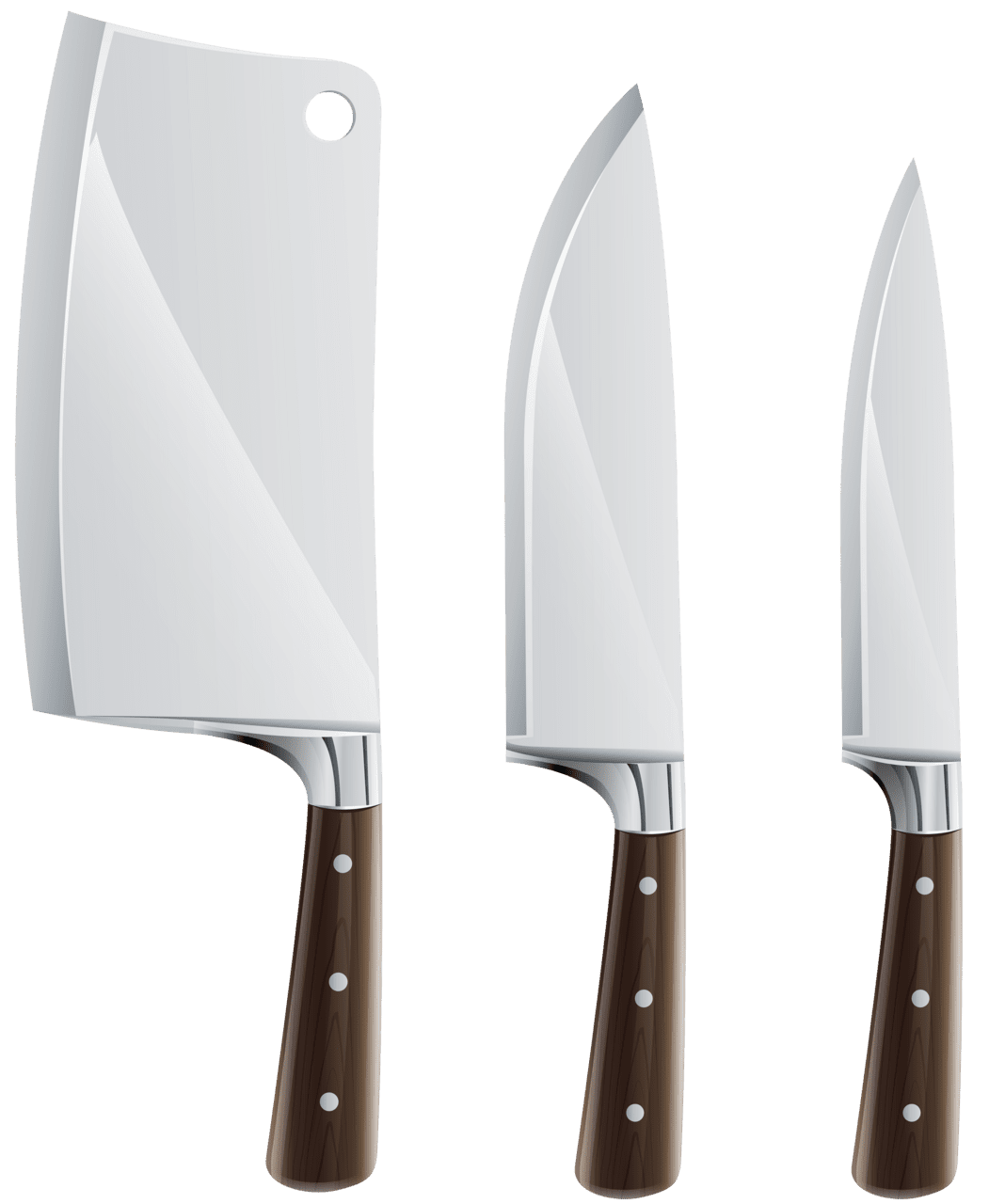 Kitchen knife set clipart best free