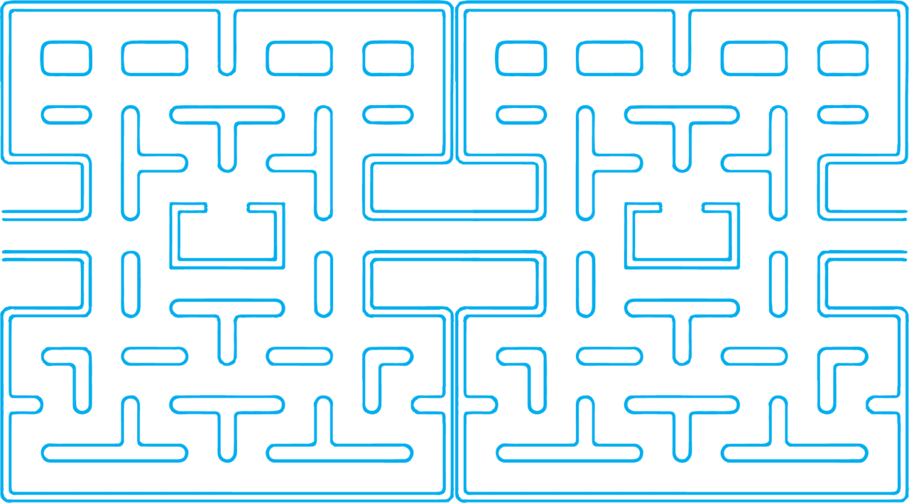 Puzzle pac man maze clipart free