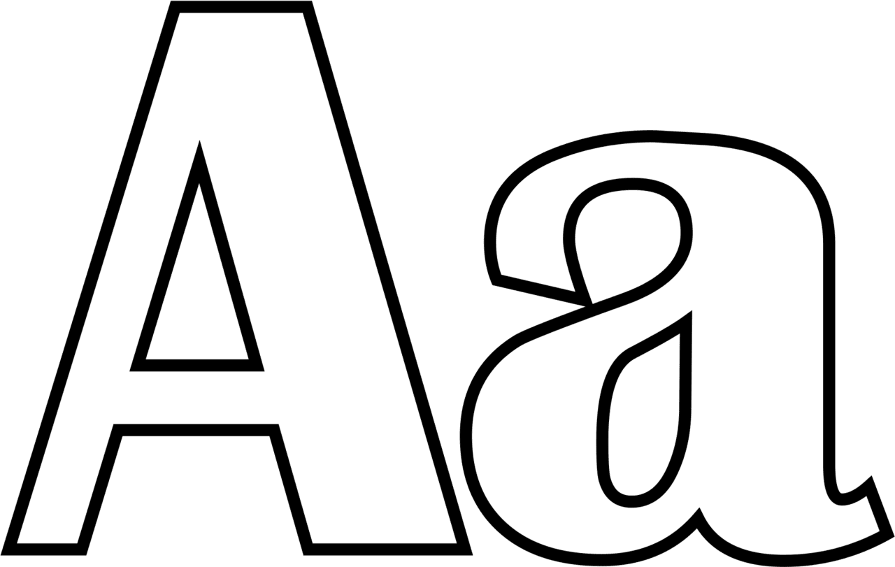 Letter abc letters clipart black and white coloring pages full size image