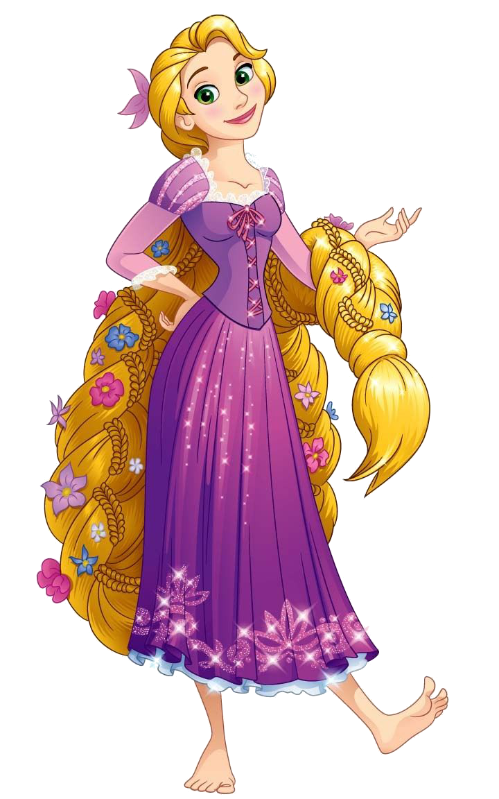 Princess rapunzel clipart transparent