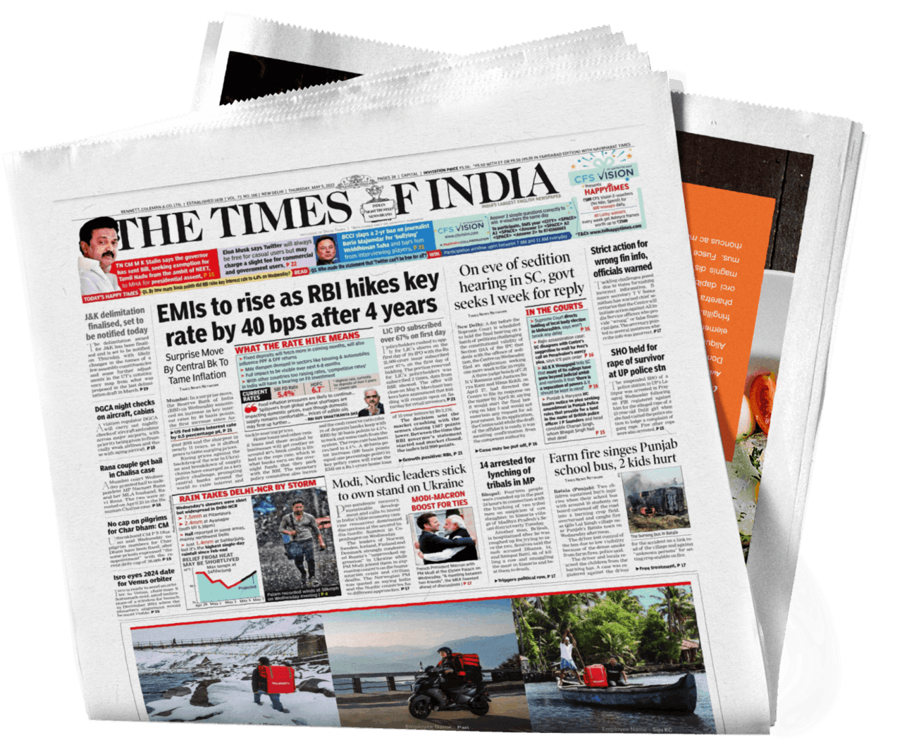 Newspaper times of india clipart background