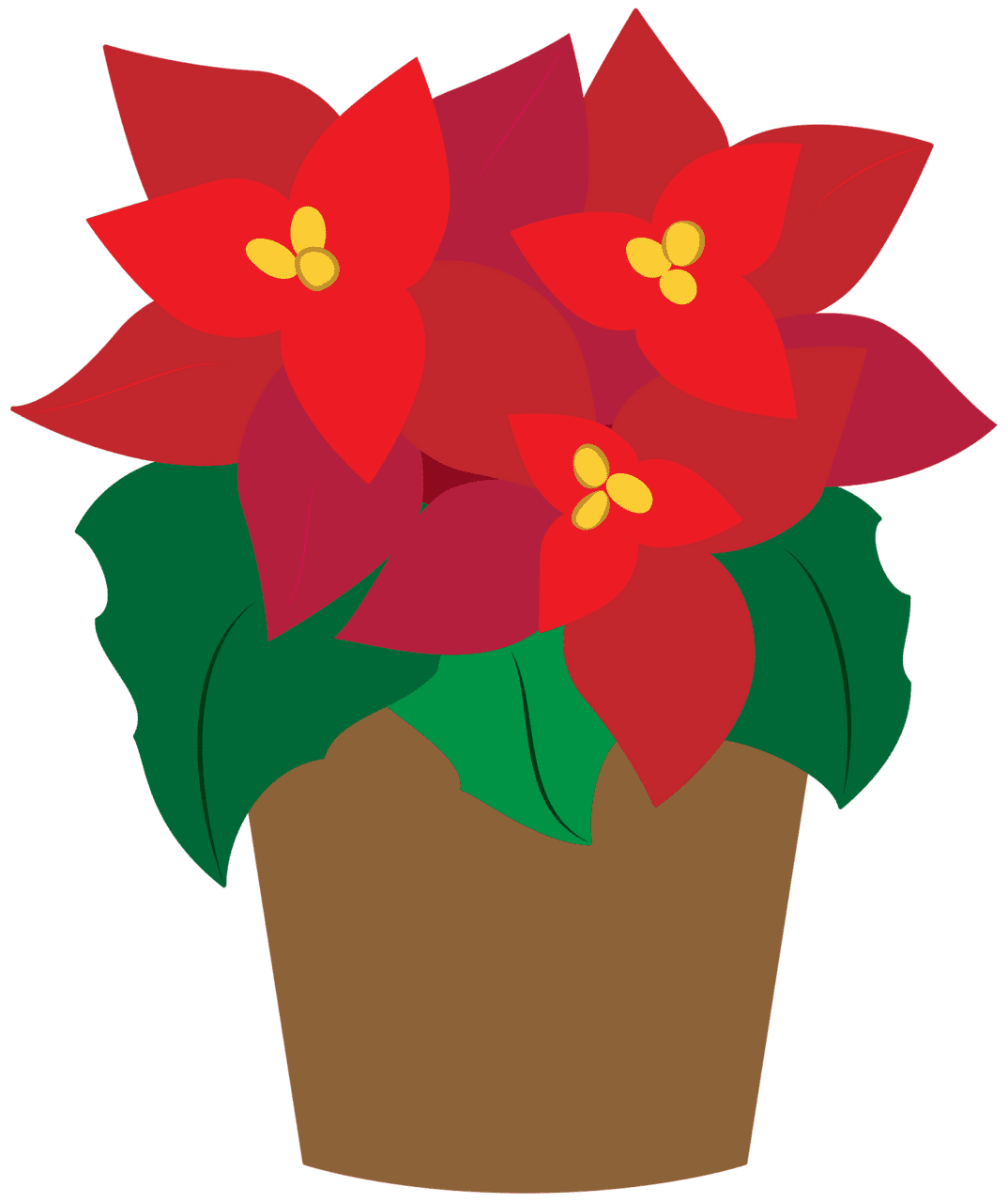 Poinsettia clipart images