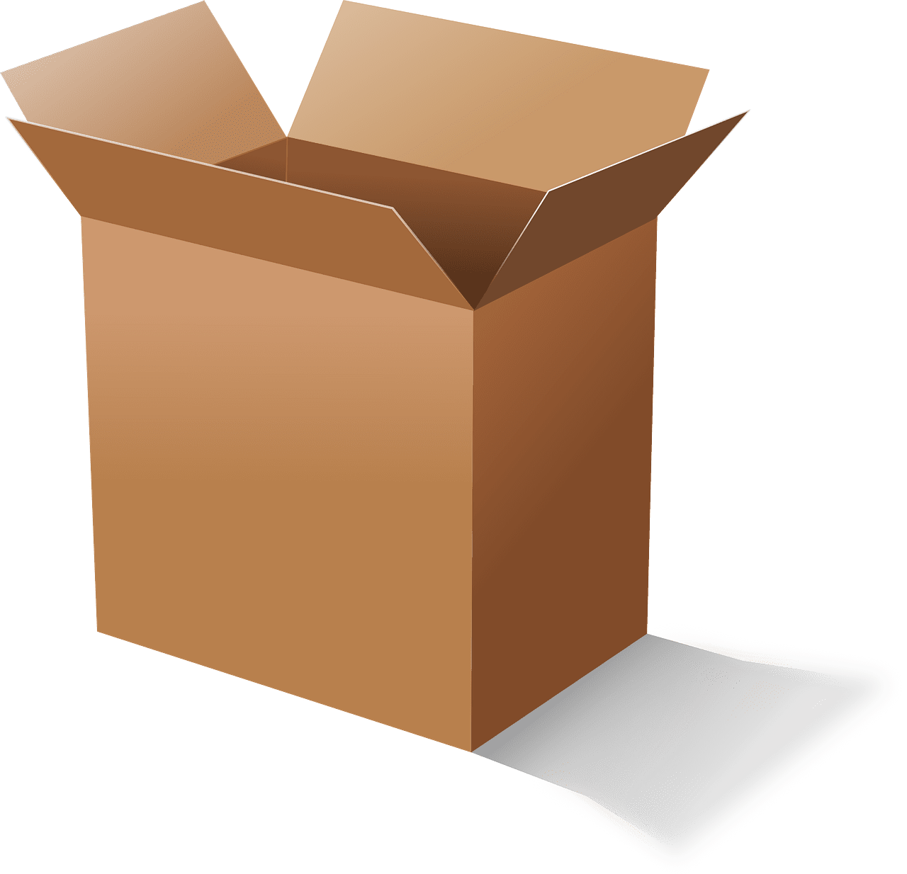 Box cardboard packaging vector graphic clipart