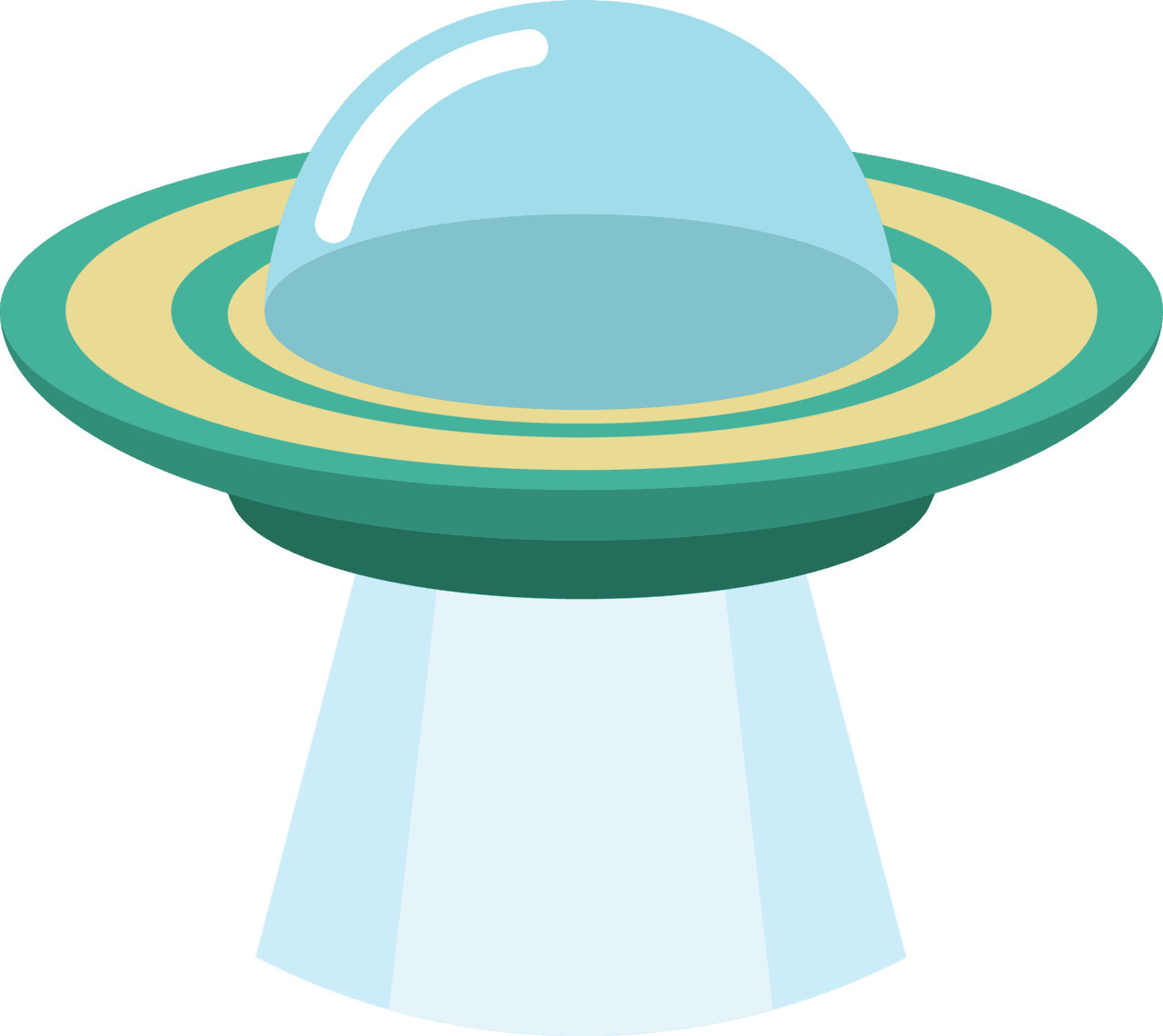 Rocket ship ufo clipart vector