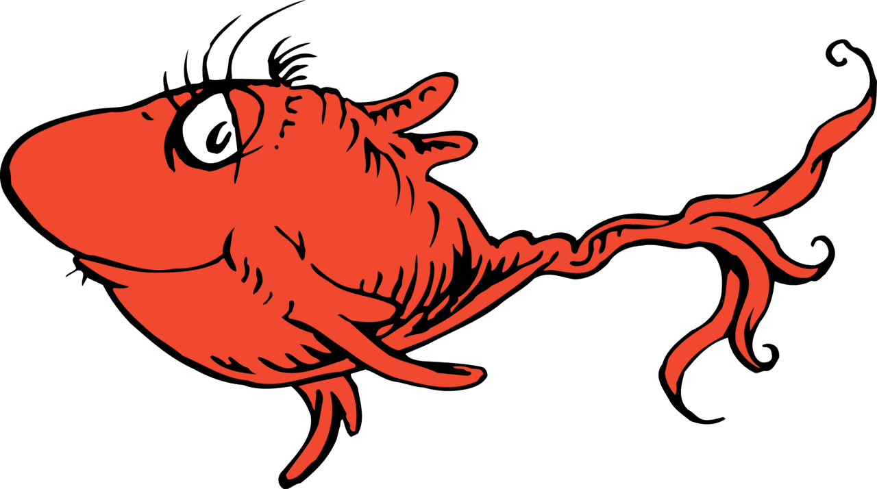 Dr seuss red fish clipart teacher day digital picture