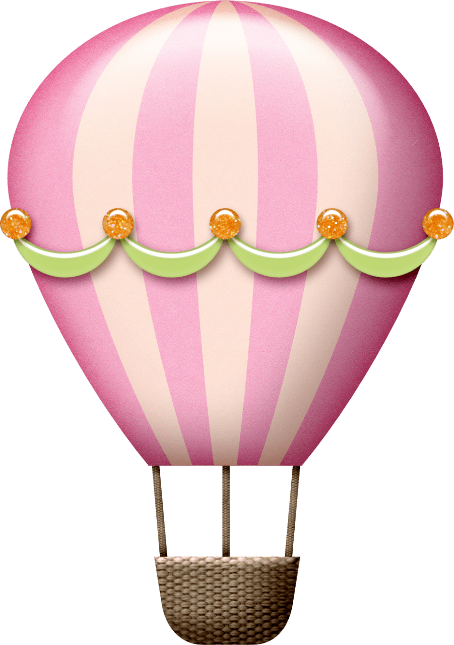 Hot air balloon pin page clipart picture 4