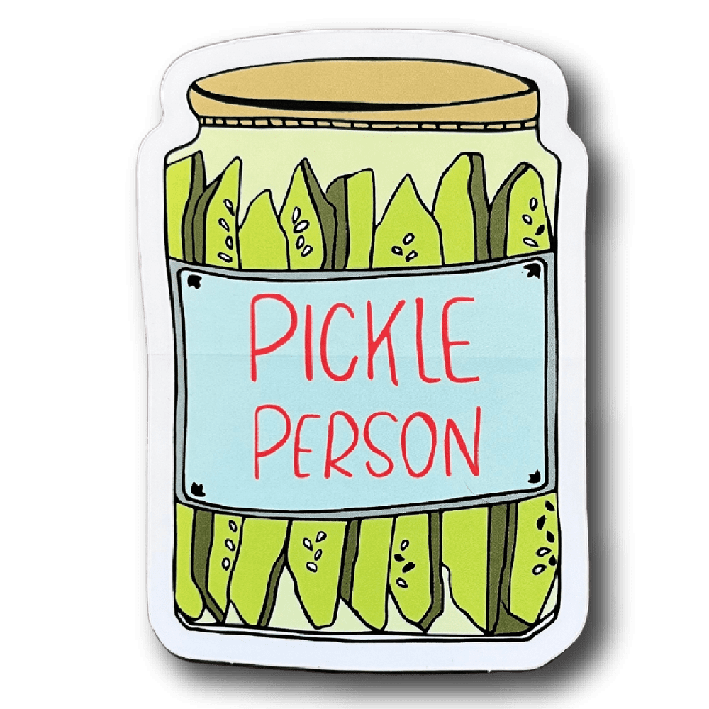 Pickle person sticker snail mail clipart photo