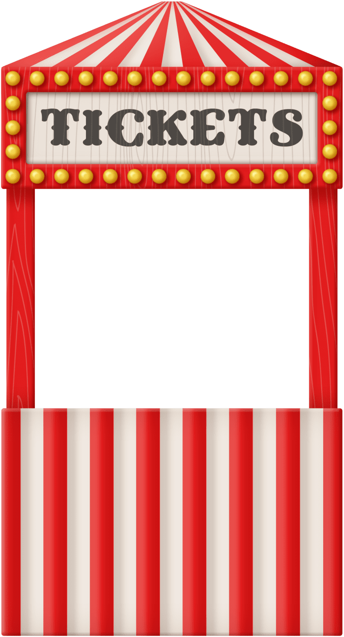 Ticket circus magic clipart image