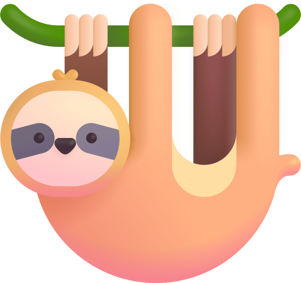 Sloth emoji for clipart clip art