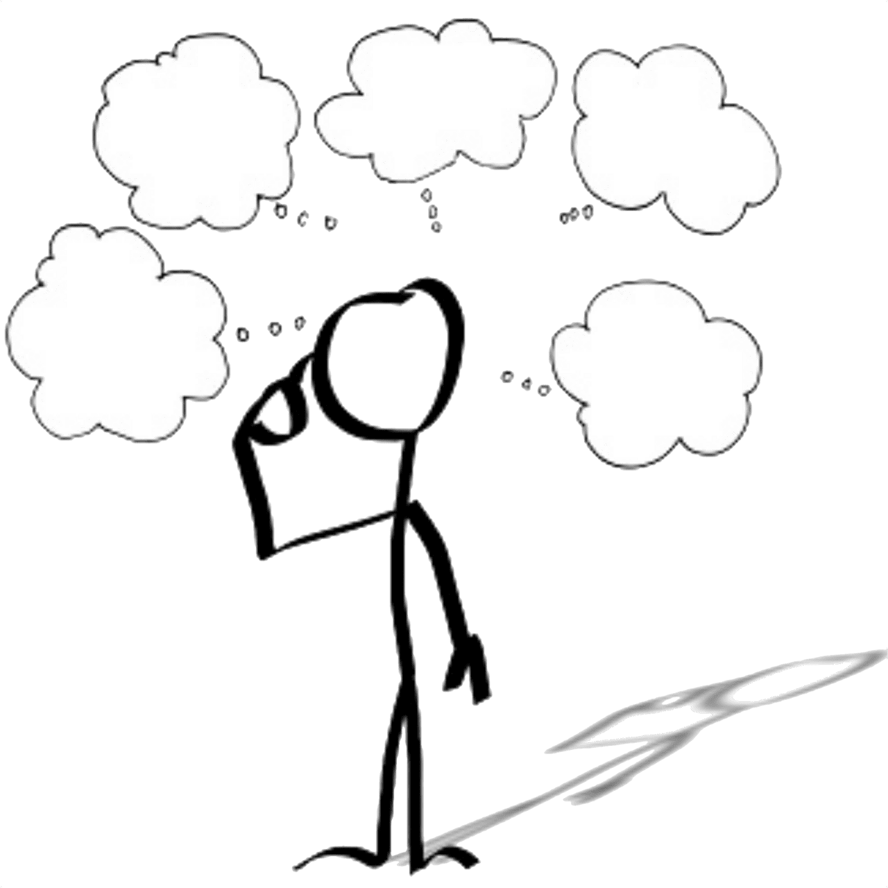 Big image thinking clipart full size