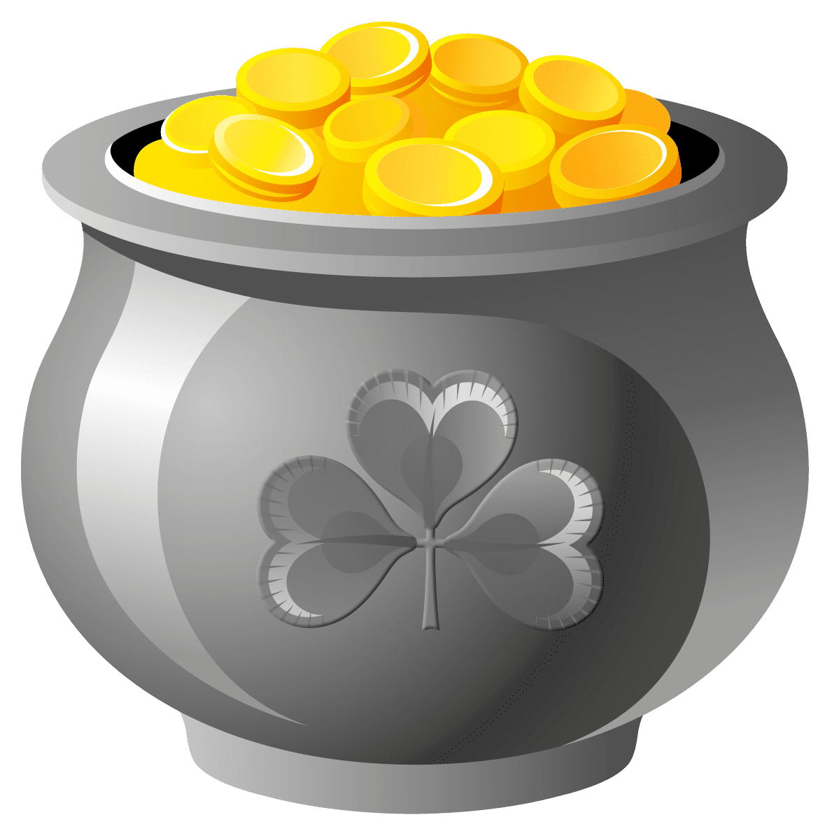 Saint patricks day gold clipart pot of picture
