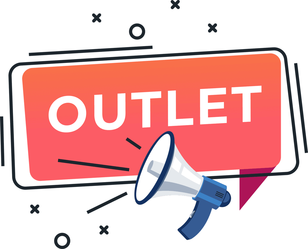 Garage sale outlet clipart vector