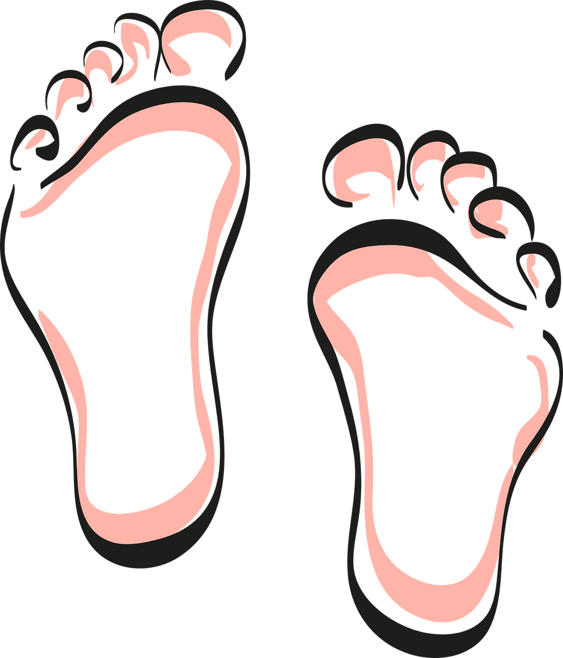 Foot explore feet now clipart vector