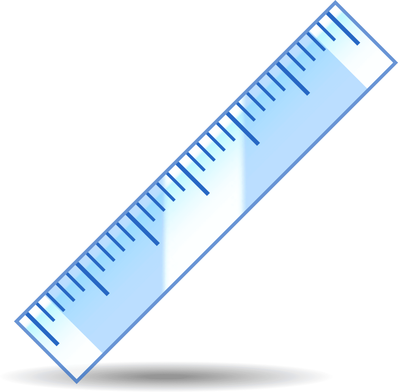 Straight ruler emoji for clipart vector