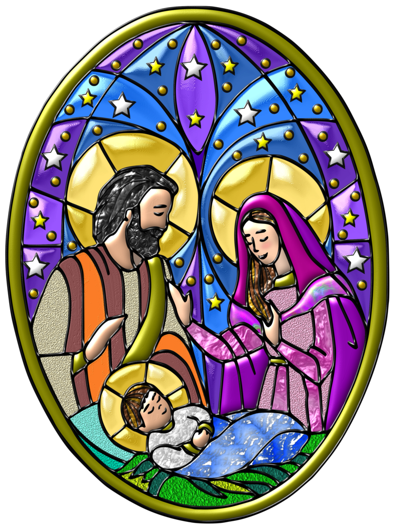 Nativity pin page clipart logo 4