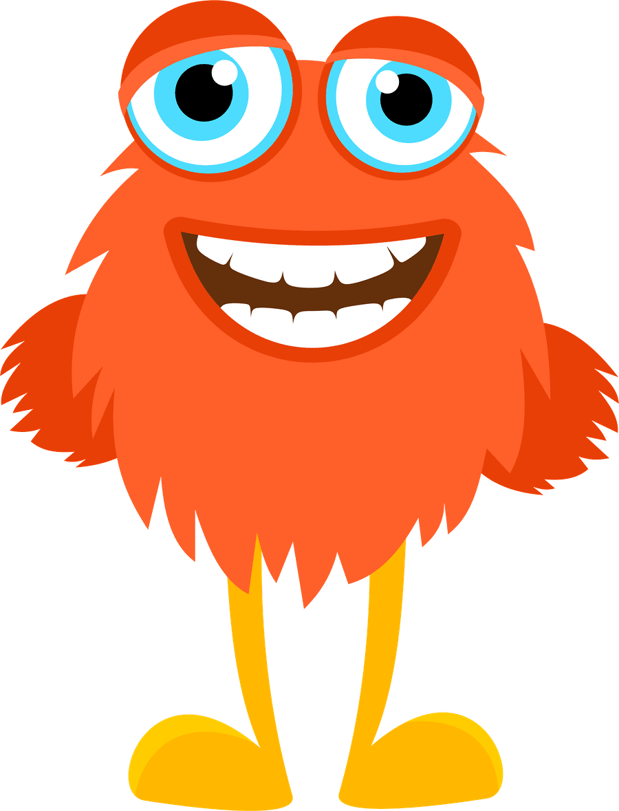 Monster pin page clipart free