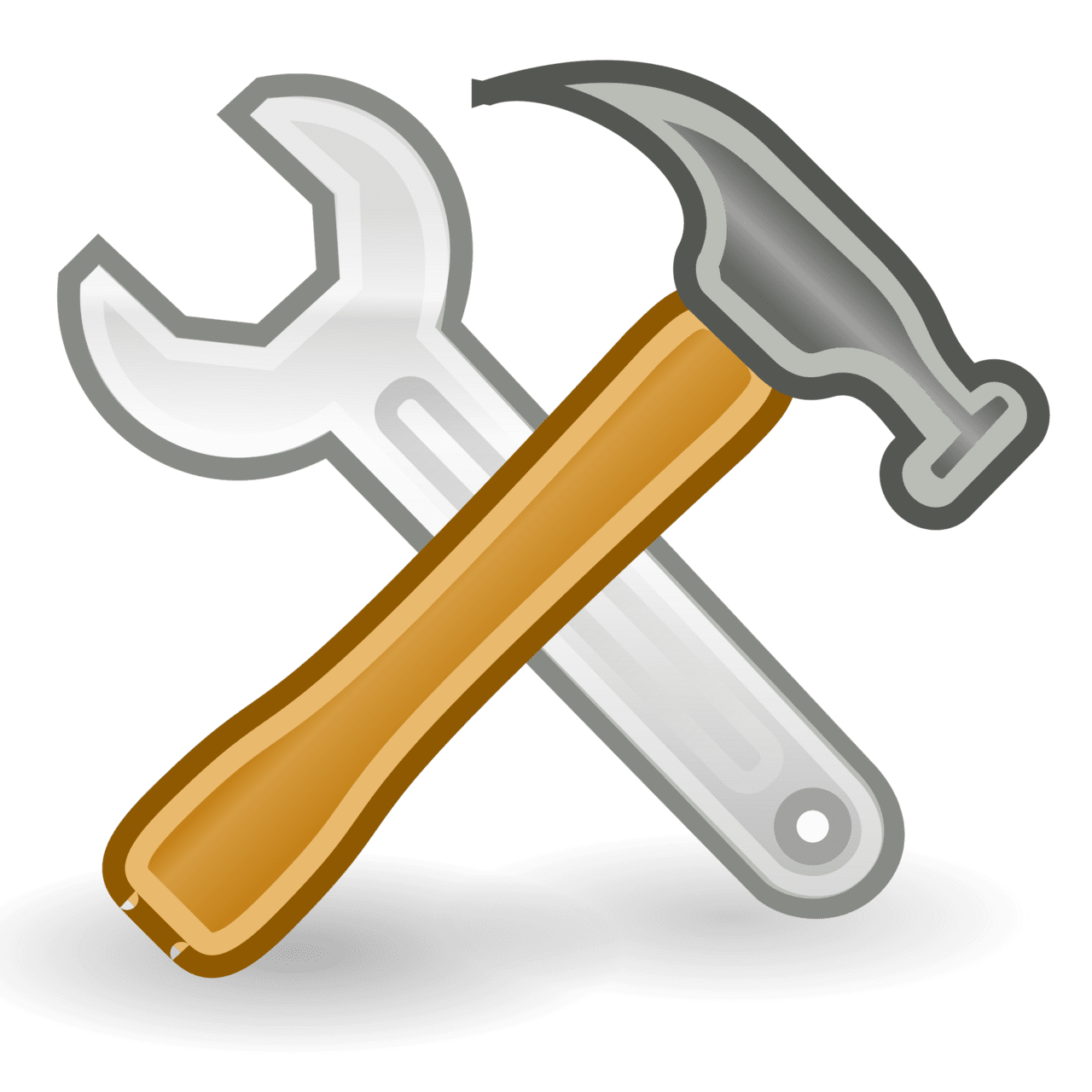 Gavel tools spanner hammer wikimedia mons clipart transparent